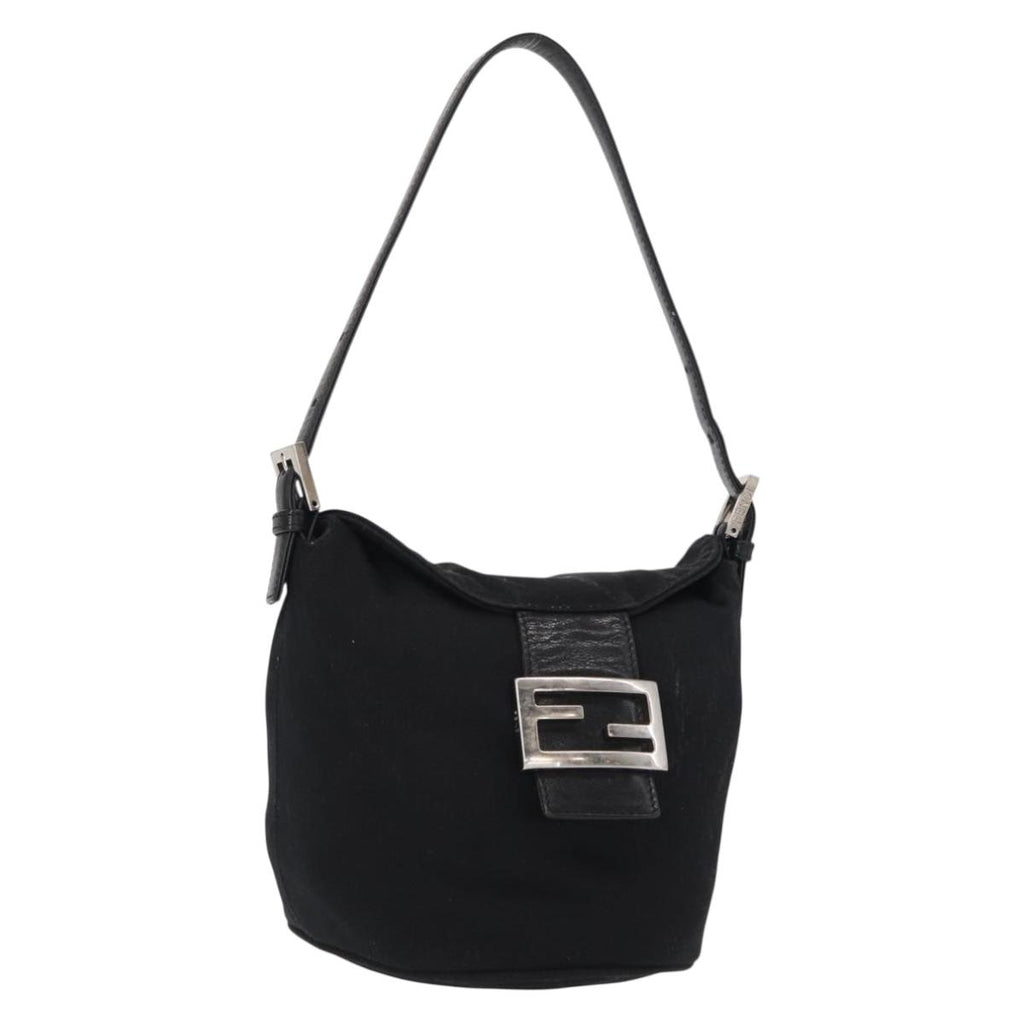 Fendi Black Rounded Baguette
