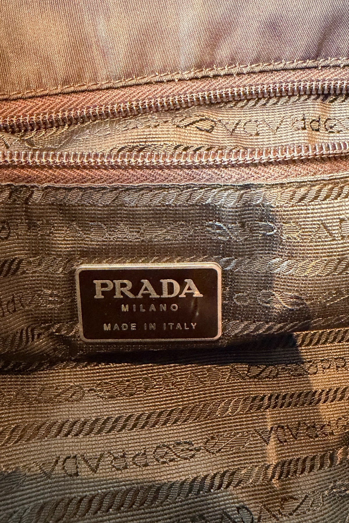 Prada Brown Nylon Tote