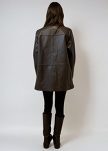 Load image into Gallery viewer, Chocolate Brown Leather Jacket
