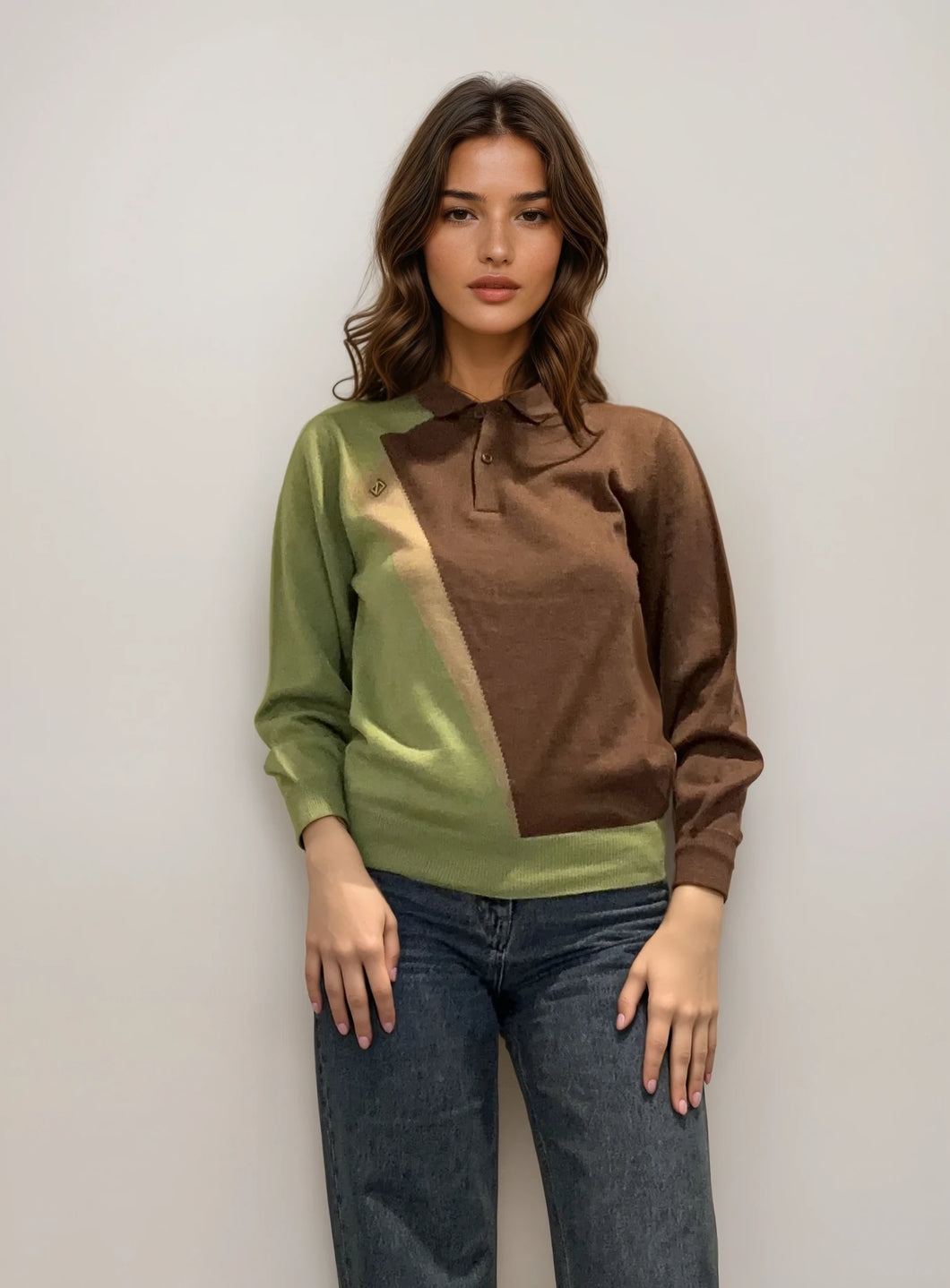 Dior Green Polo Sweater