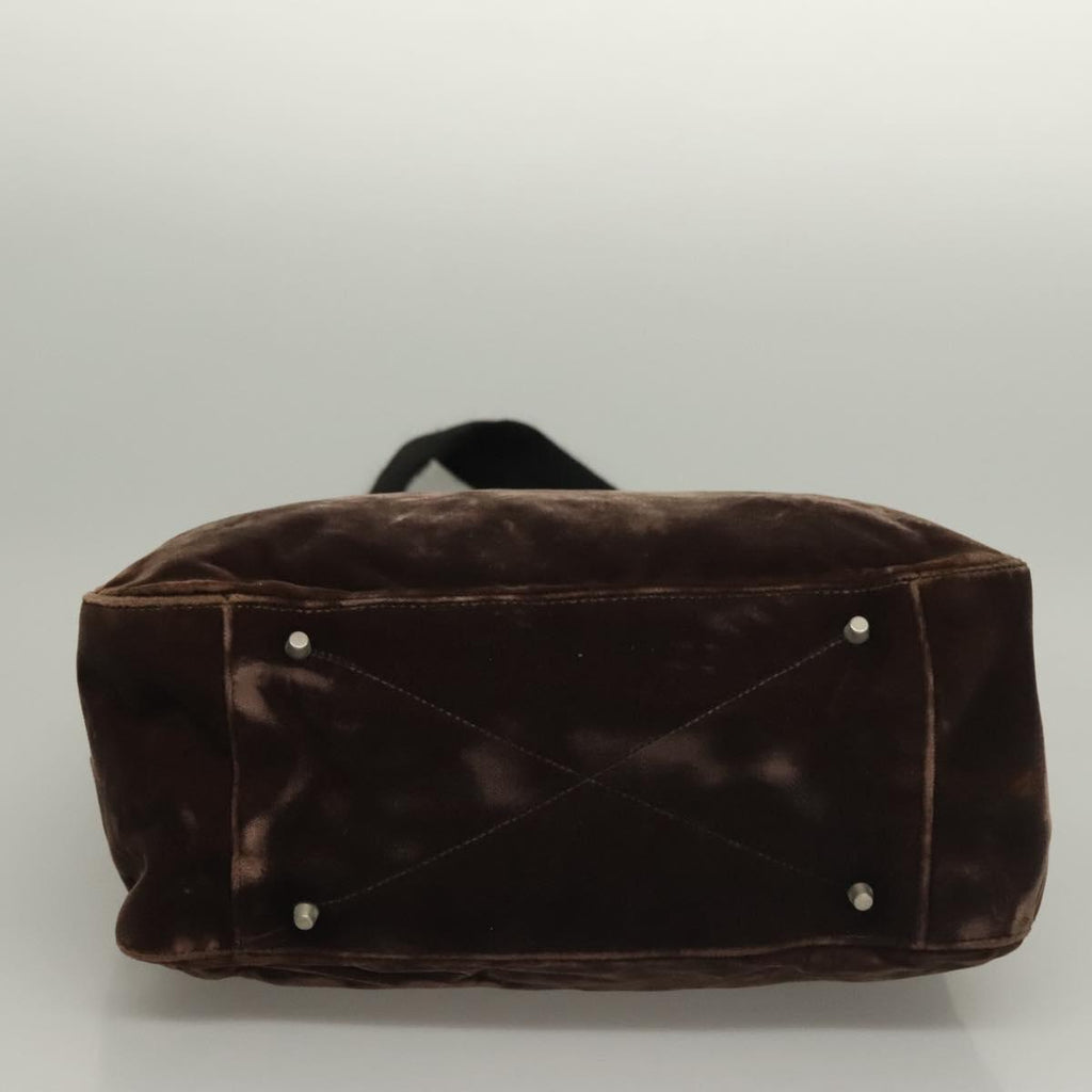 Prada Velour Brown Shoulder Bag