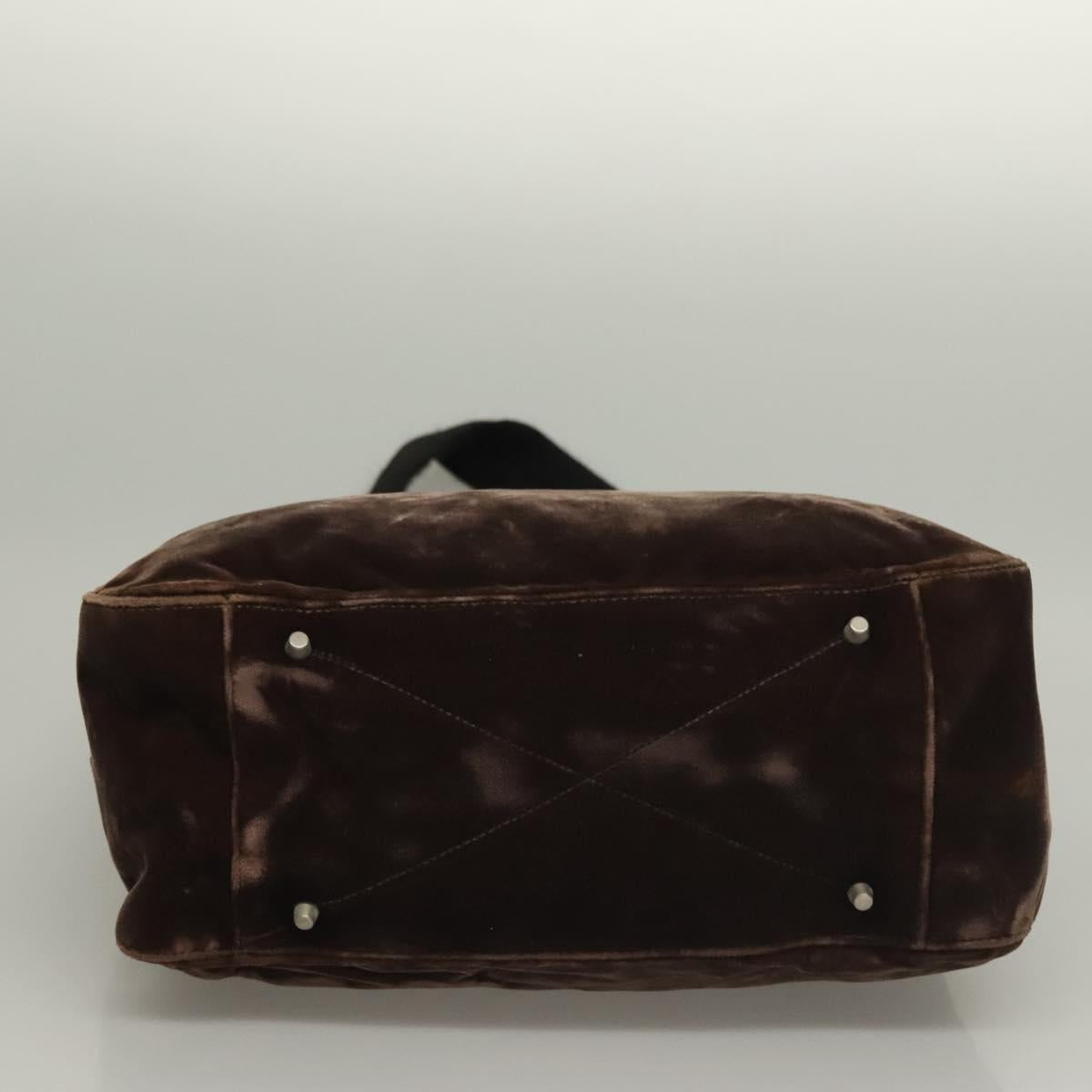 Prada Velour Brown Shoulder Bag