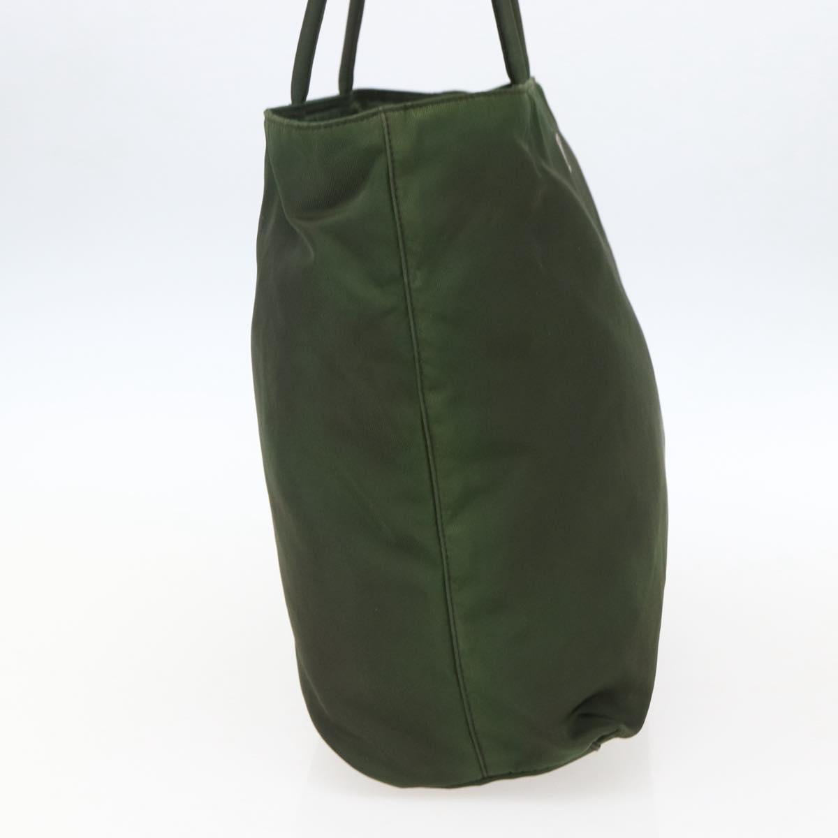 Prada Green Nylon Tote