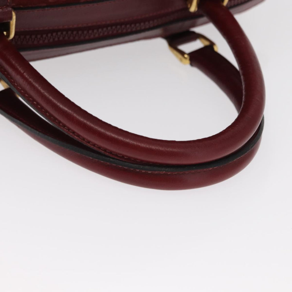 Celine Burgundy Macadam Boston Bag