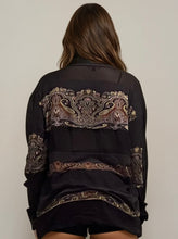 Load image into Gallery viewer, Etro Printed Silk and Sheer Button Down
