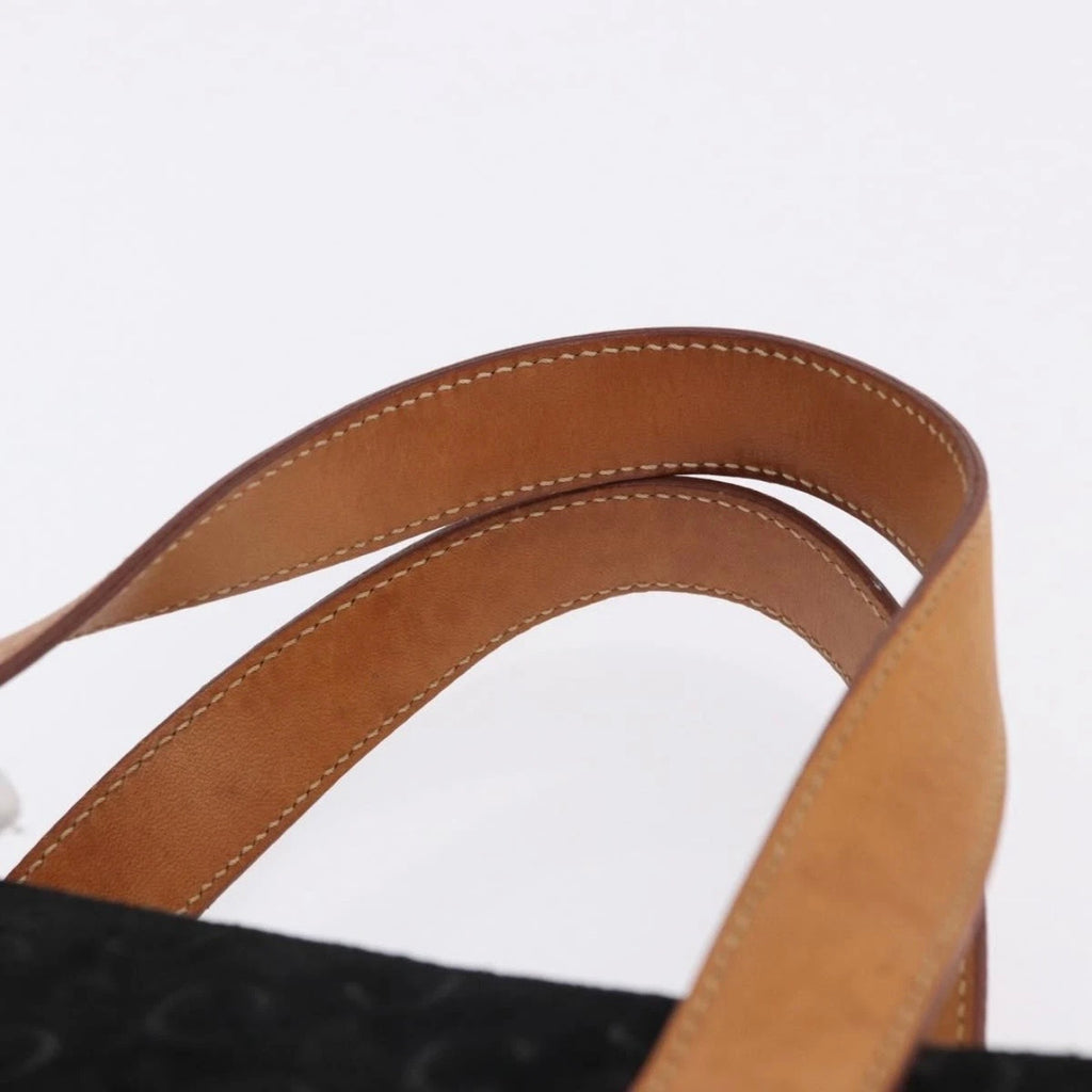 Celine Black Monogram Suede Handbag