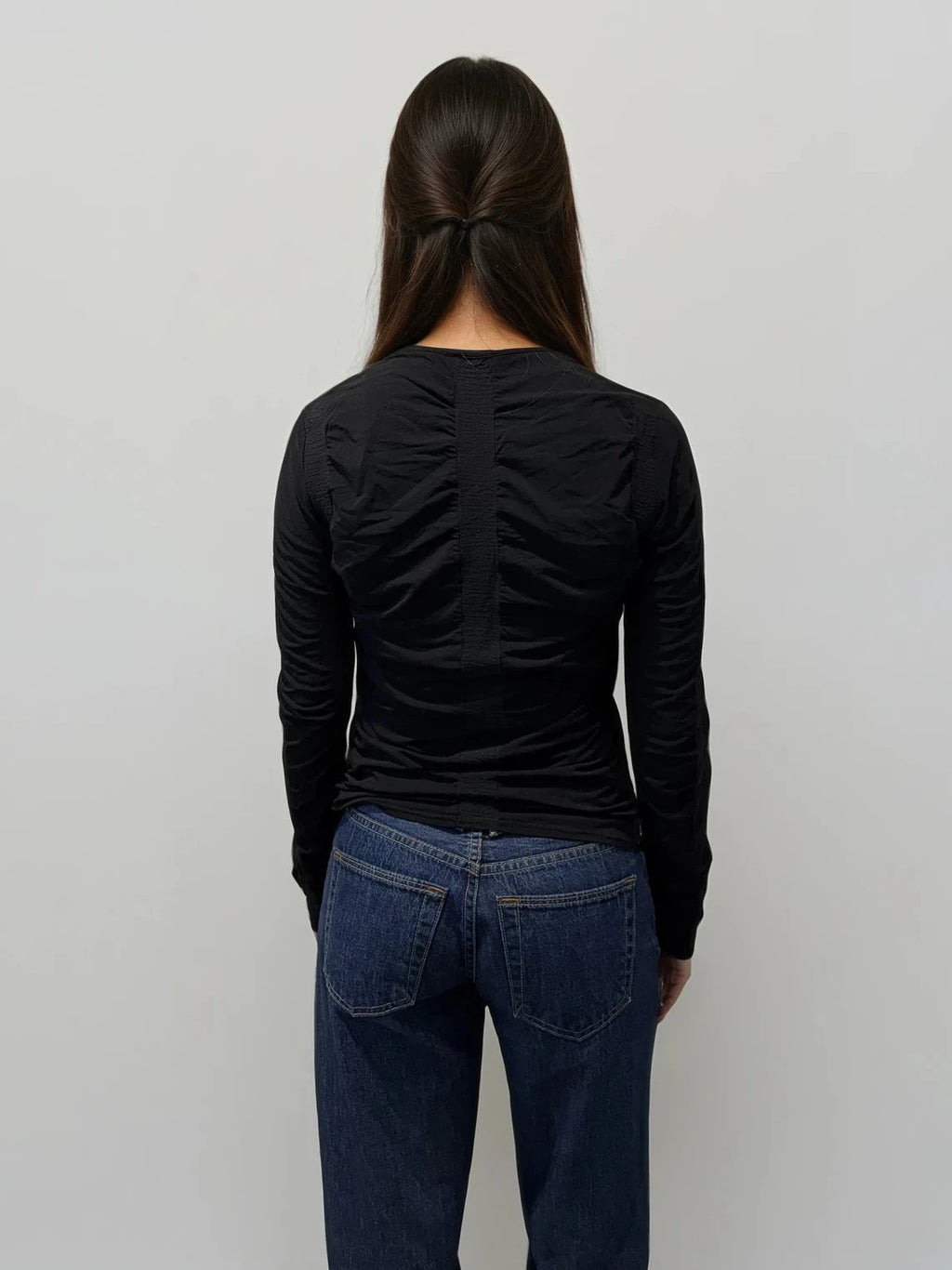 Gucci Ruched Black Top