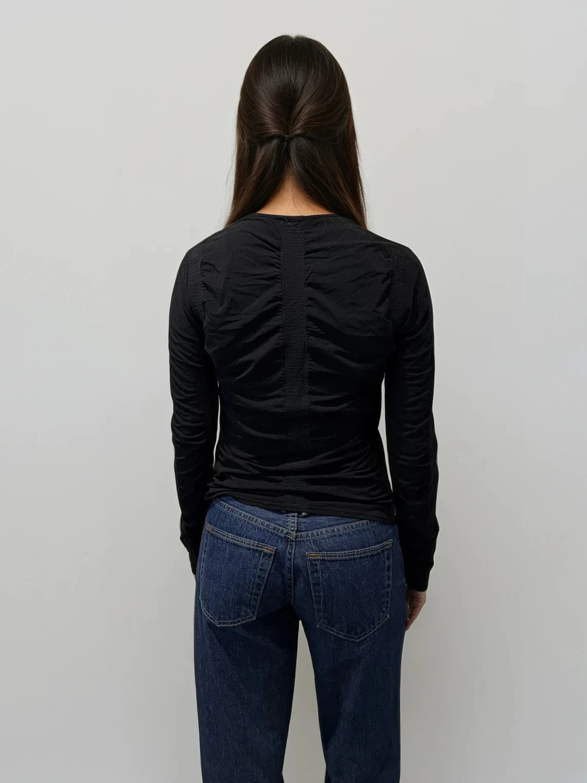 Gucci Ruched Black Top