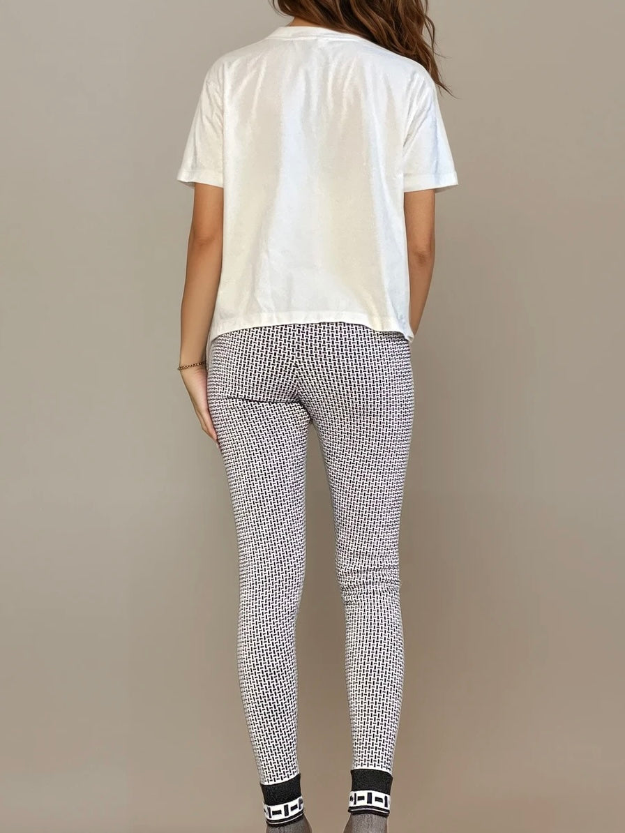 Hermès Printed Wool Leggings