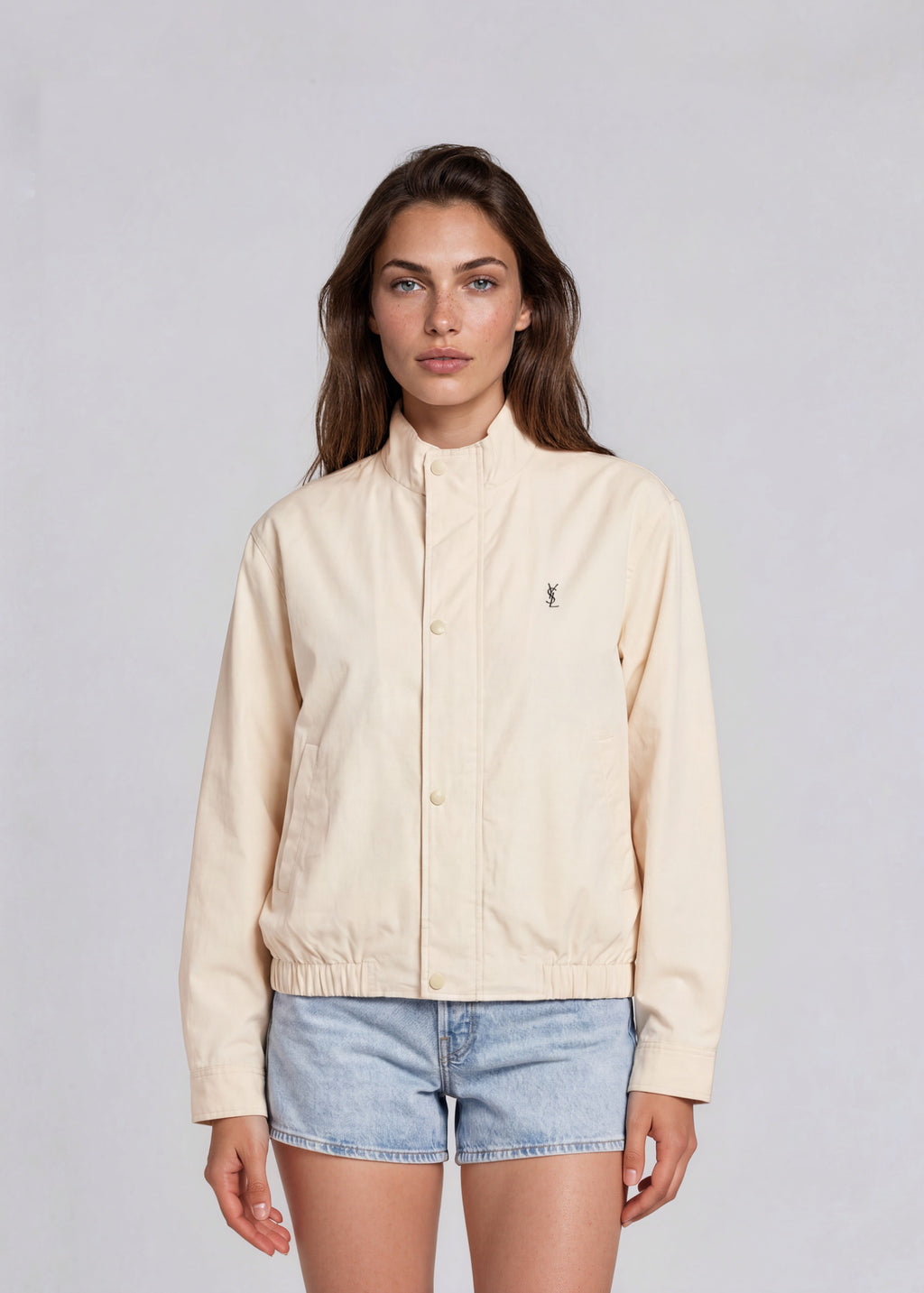 YSL Cream Button Bomber
