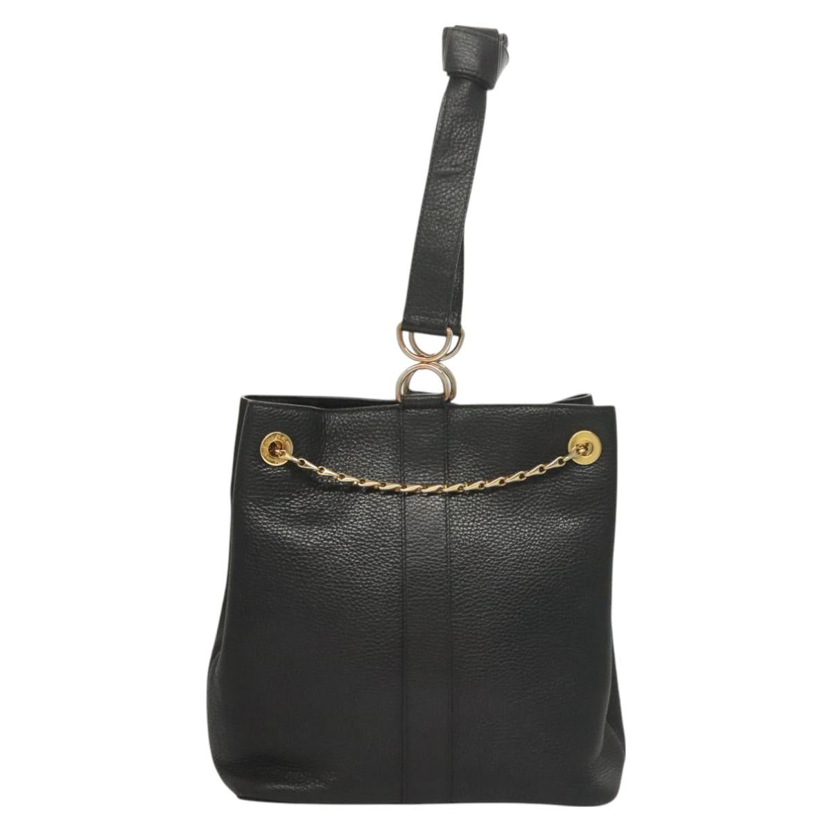Celine Black Chain Tote