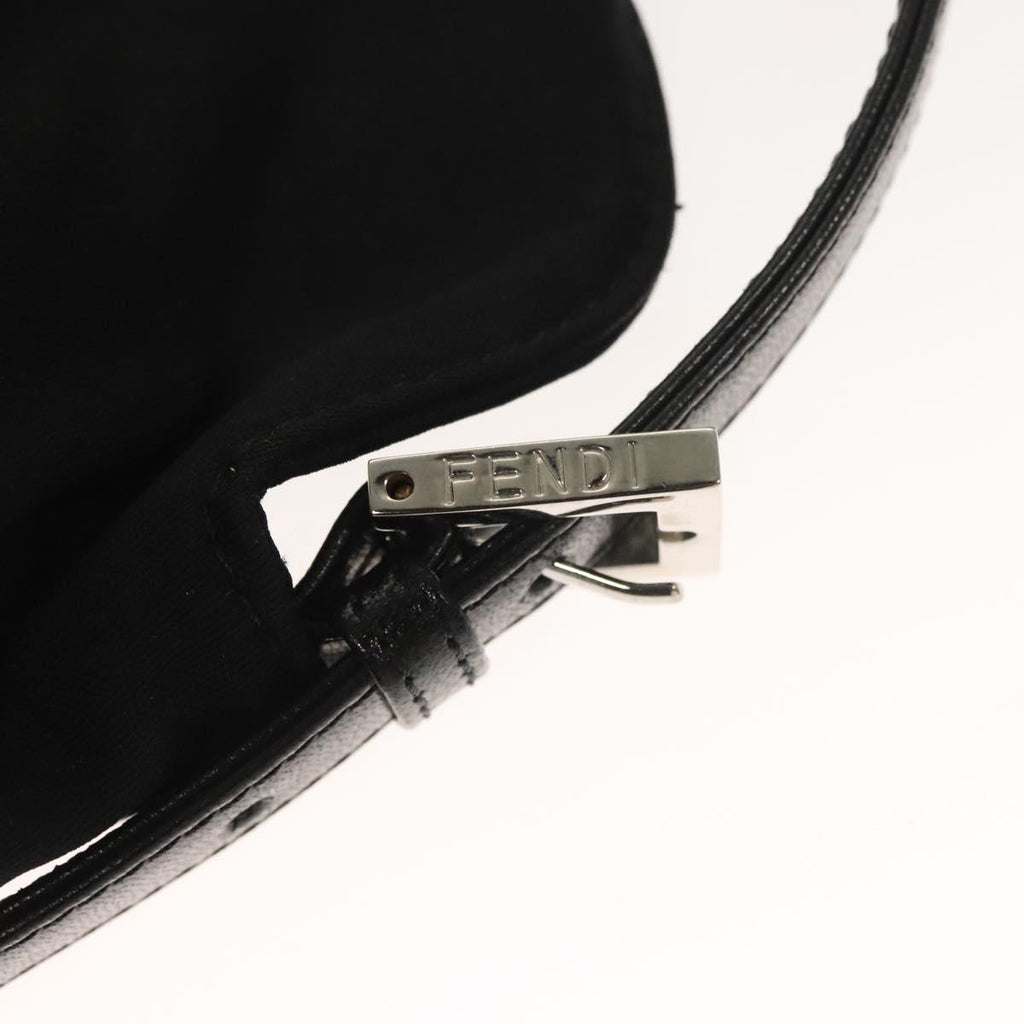 Fendi Black Rounded Baguette