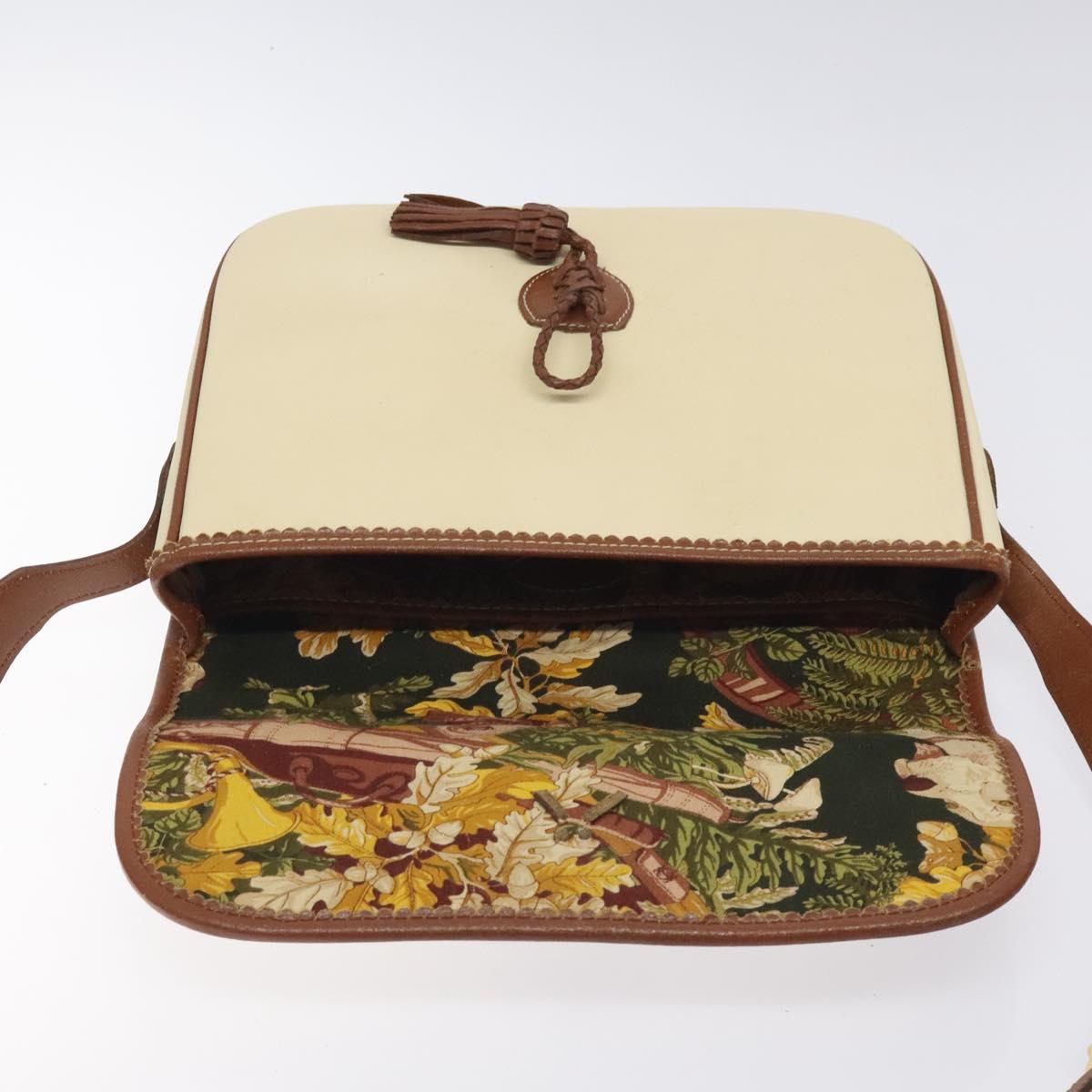 Loewe Cream and Brown Crossbody