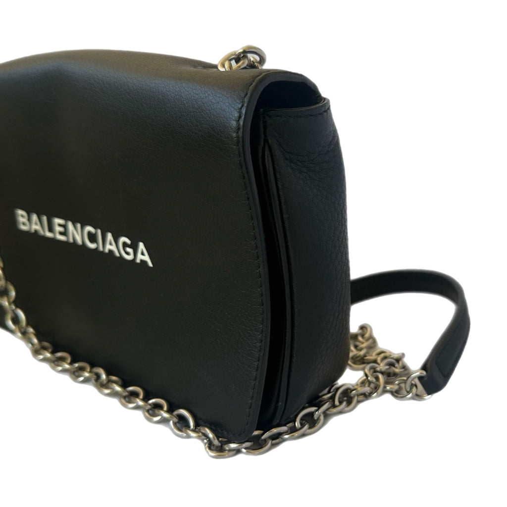 Balenciaga Black Spellout Crossbody