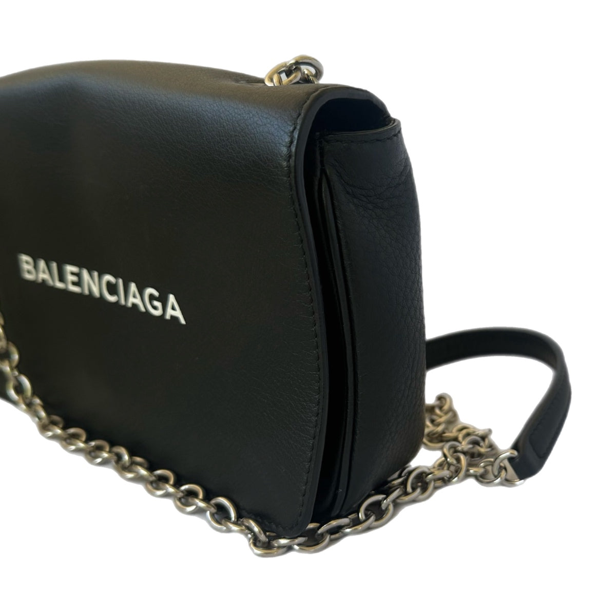 Balenciaga Black Spellout Crossbody