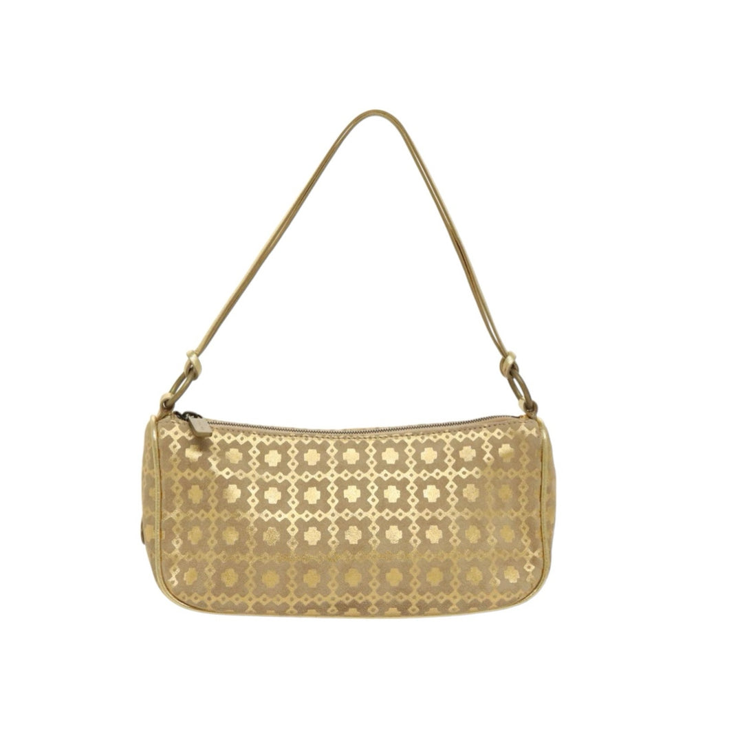 Celine Gold Printed Shoulder Bag