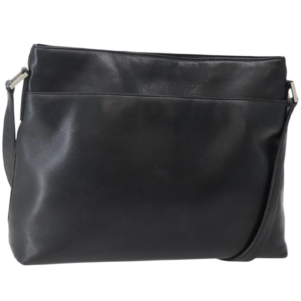 Chanel Black Leather Shoulder Bag