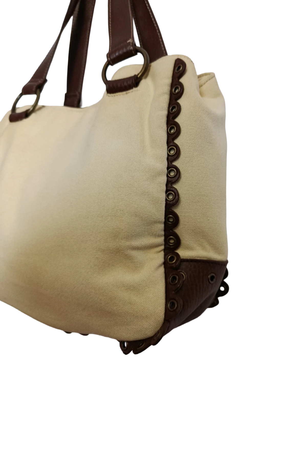 Valentino Cream Studded Tote