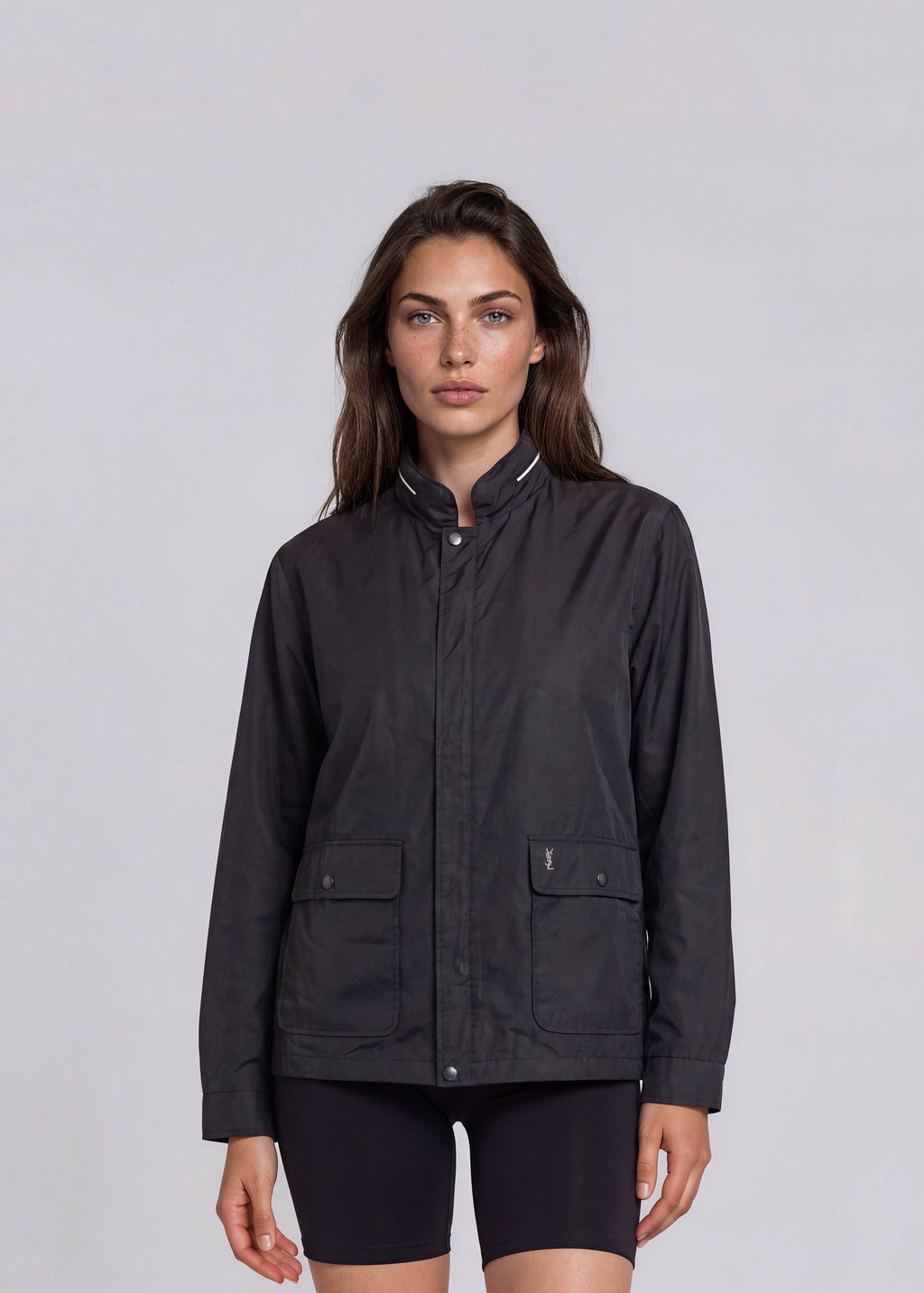 YSL Reversible Black and White Pocket Bomber