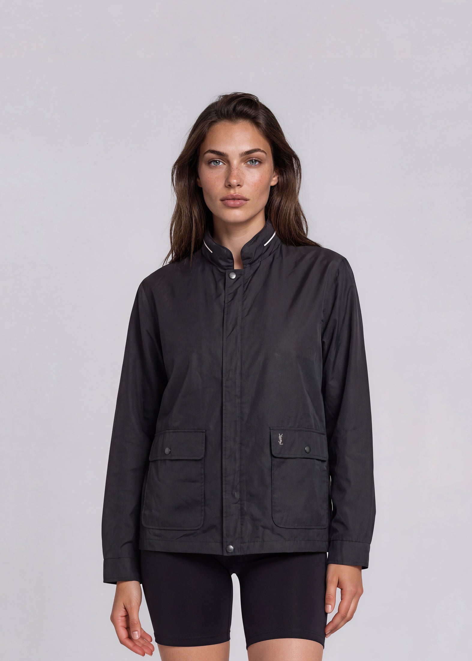 YSL Reversible Black and White Pocket Bomber