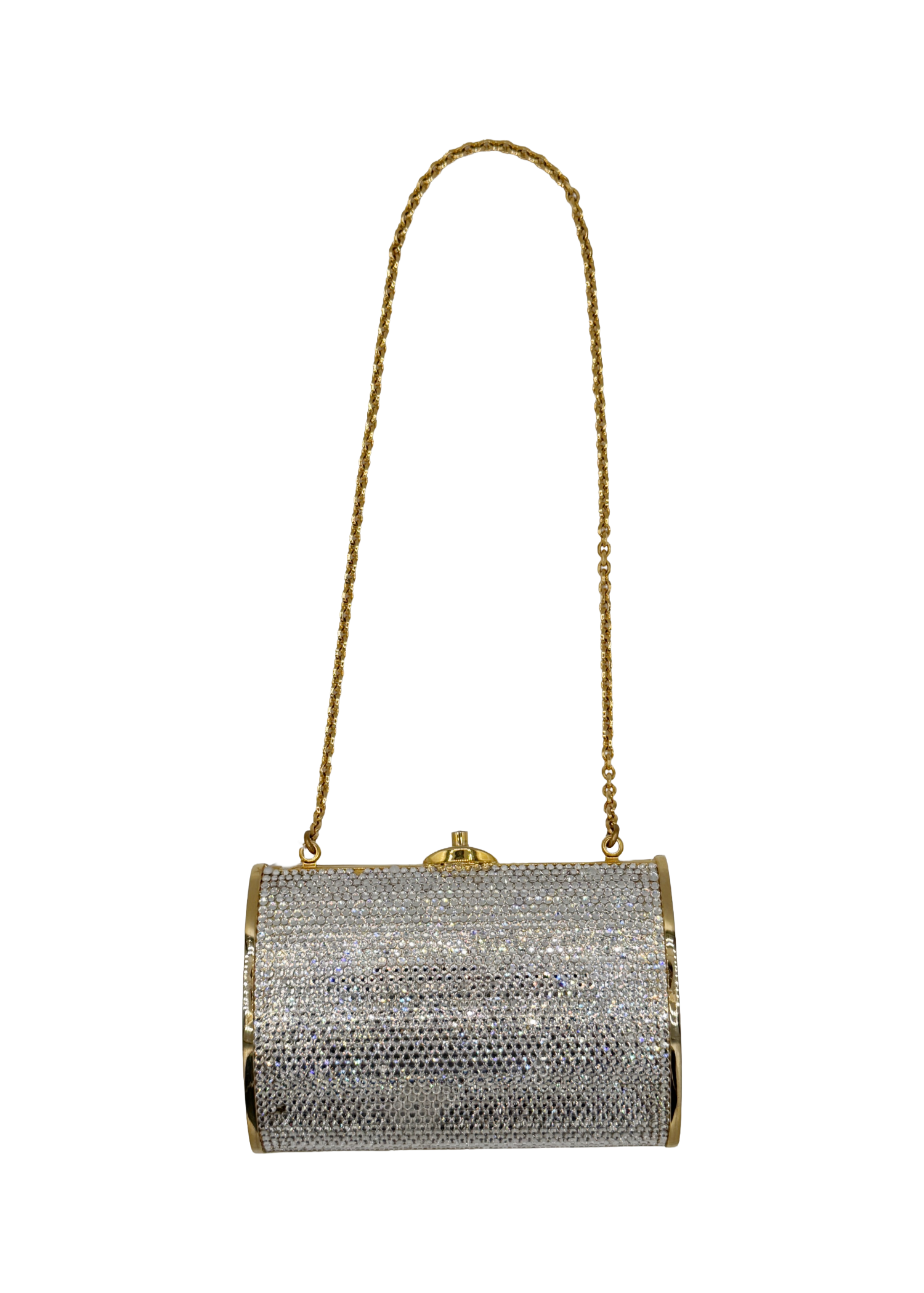 Judith Lieber Gold and Silver Mini Evening Shoulder Bag