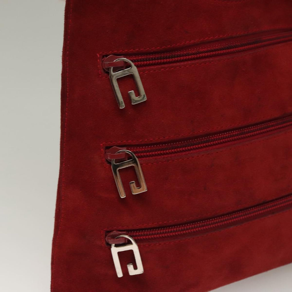 Gucci Tom Ford Red Suede Shoulder Bag