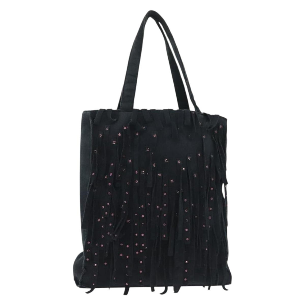 Chanel Navy Suede Fringe Tote