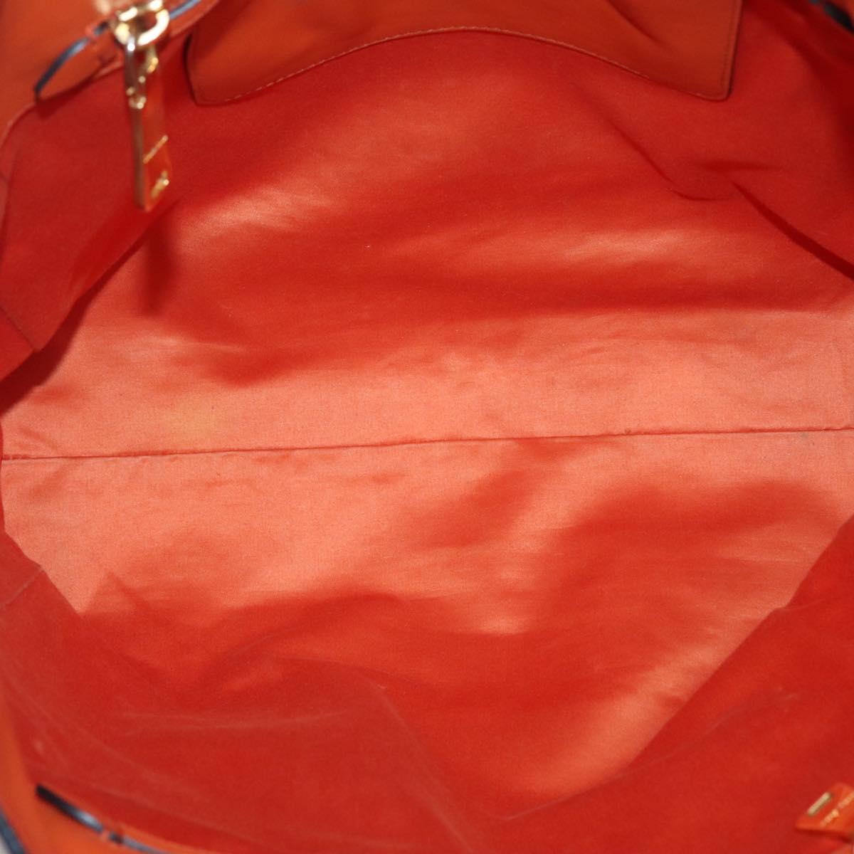 Miu Miu Orange Leather Tote