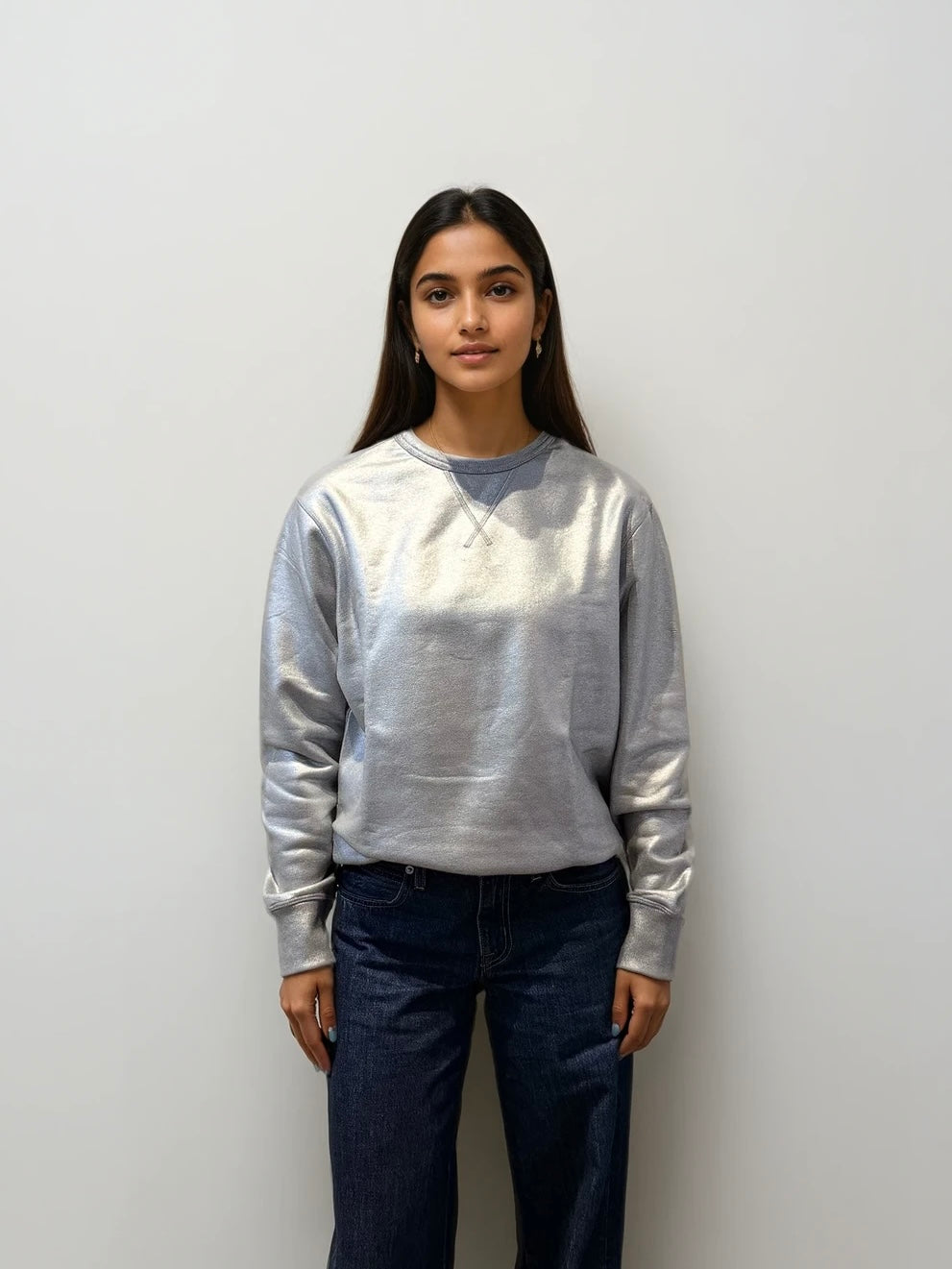 Ralph Lauren Purple Label Silver Crewneck