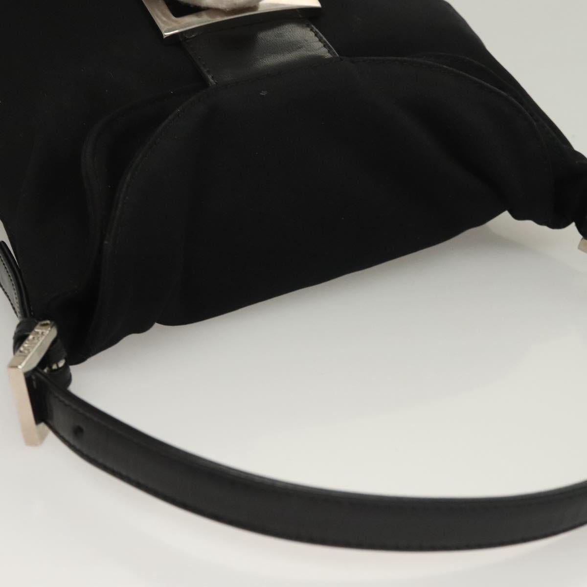 Fendi Black Rounded Baguette