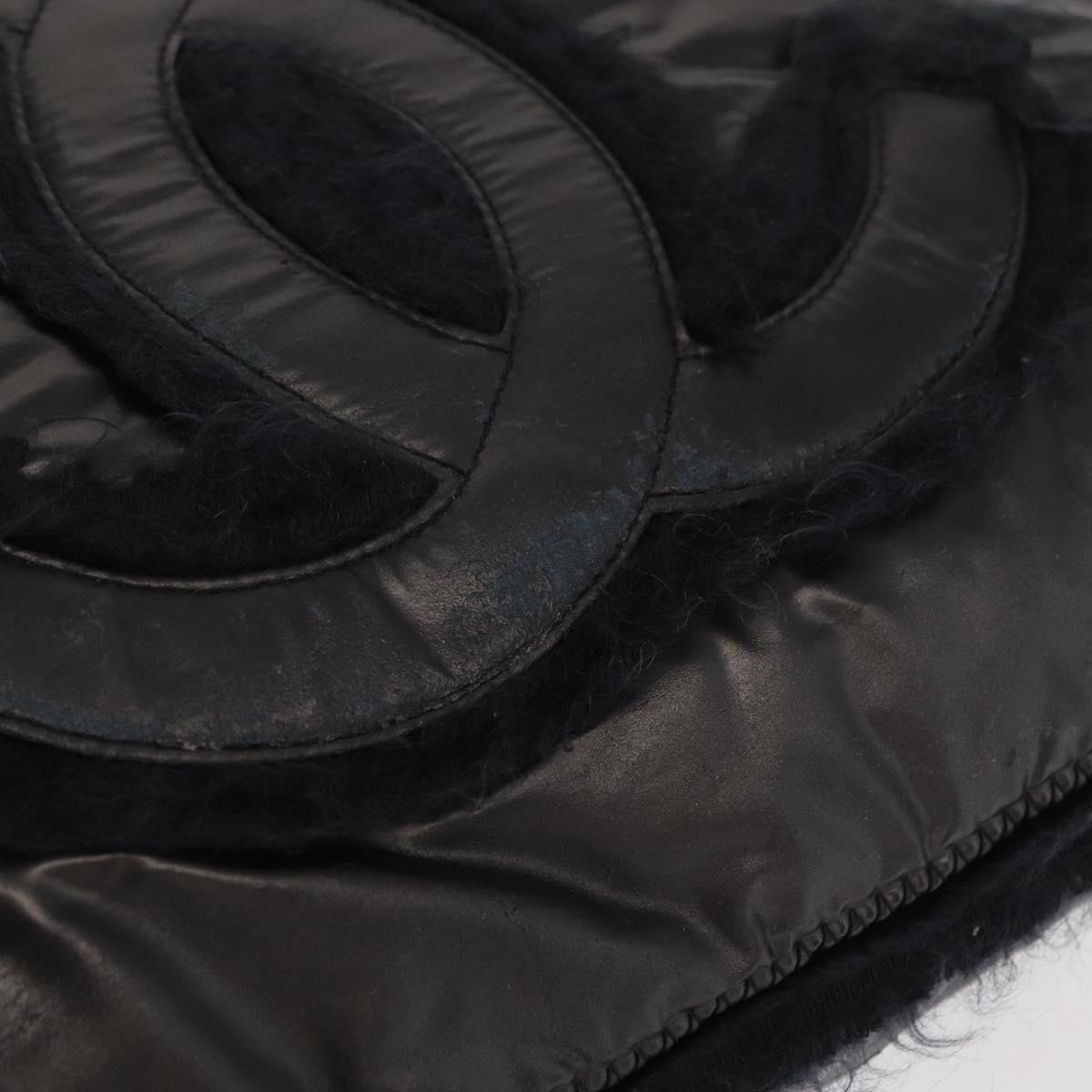 Chanel Black Logo Pillow Tote