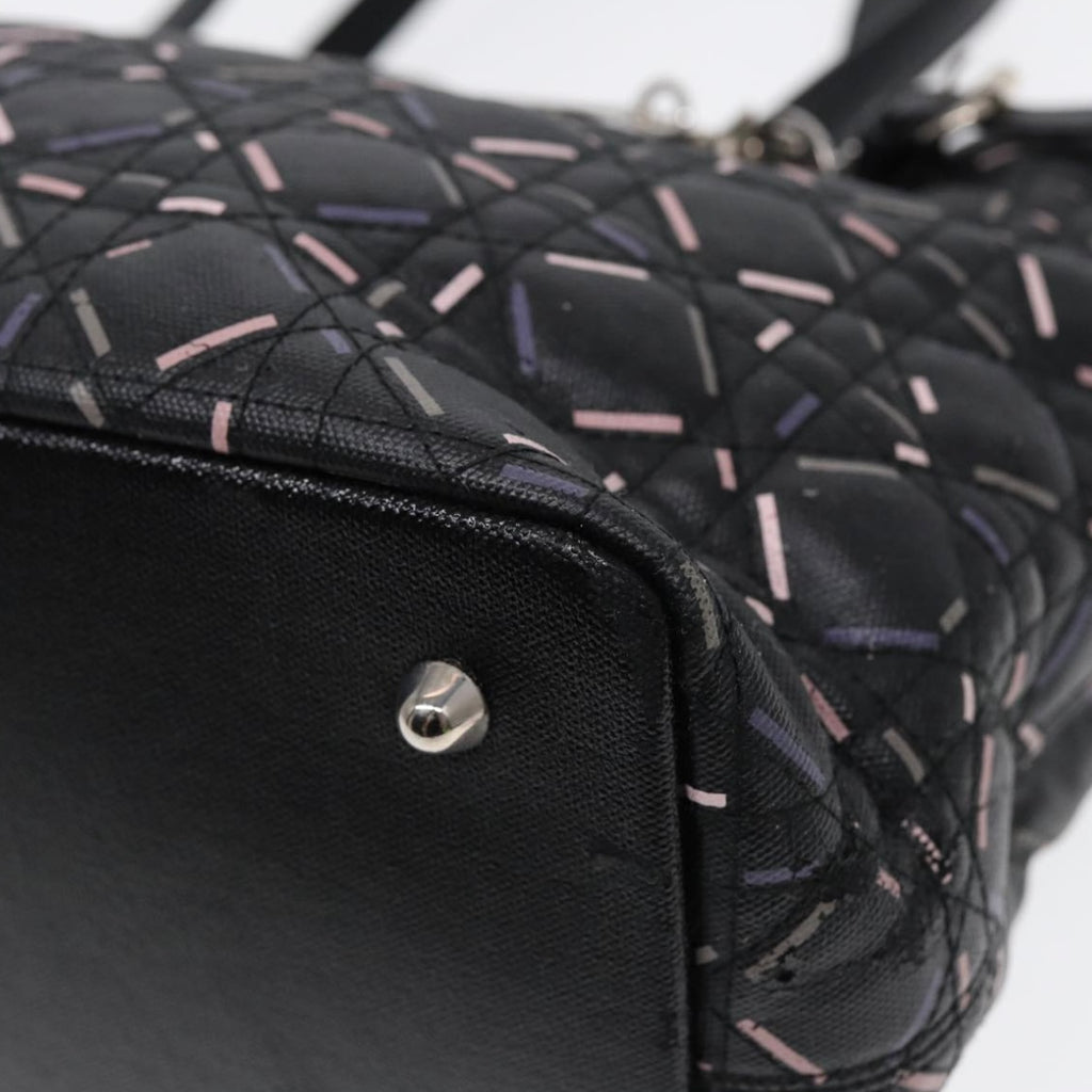 Lady Dior Black Printed Tote