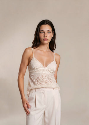 Michael Kors Cream Lace Tank