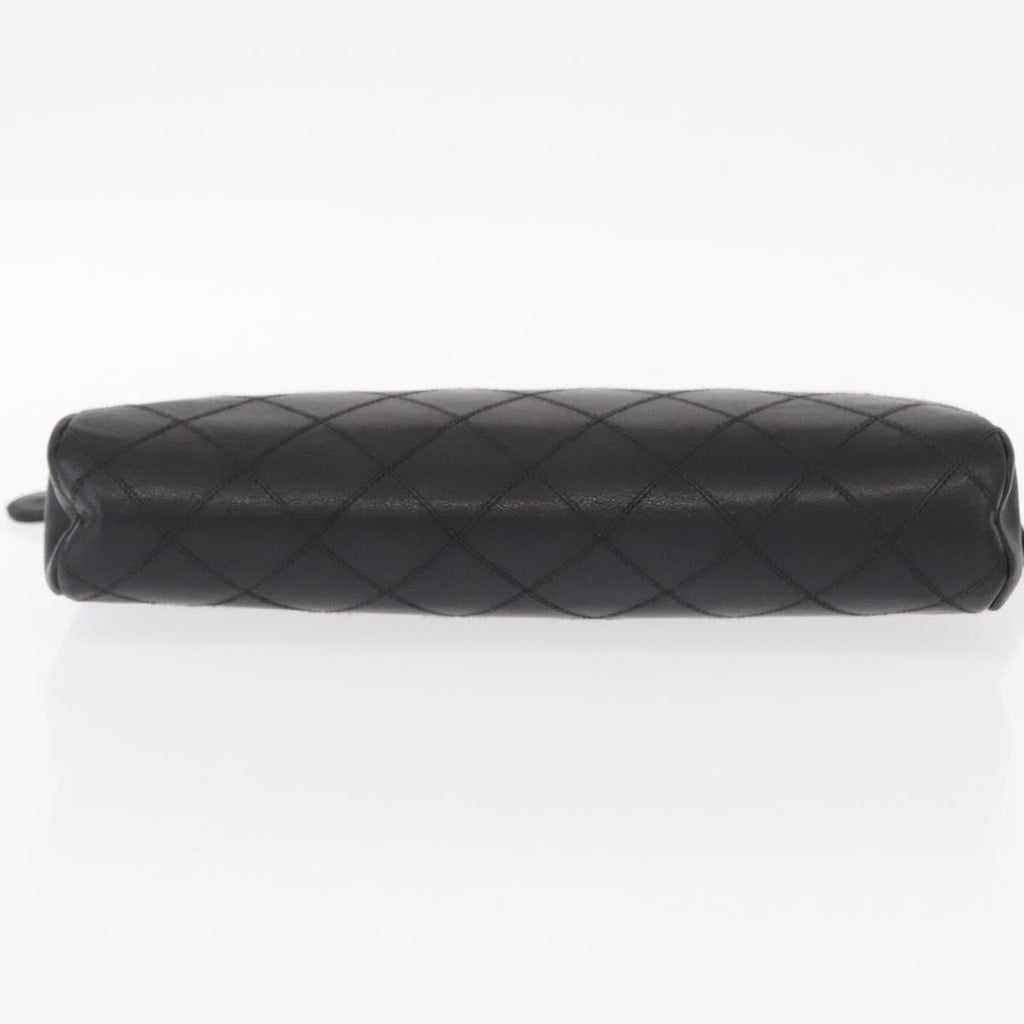 Chanel Black Leather Clutch