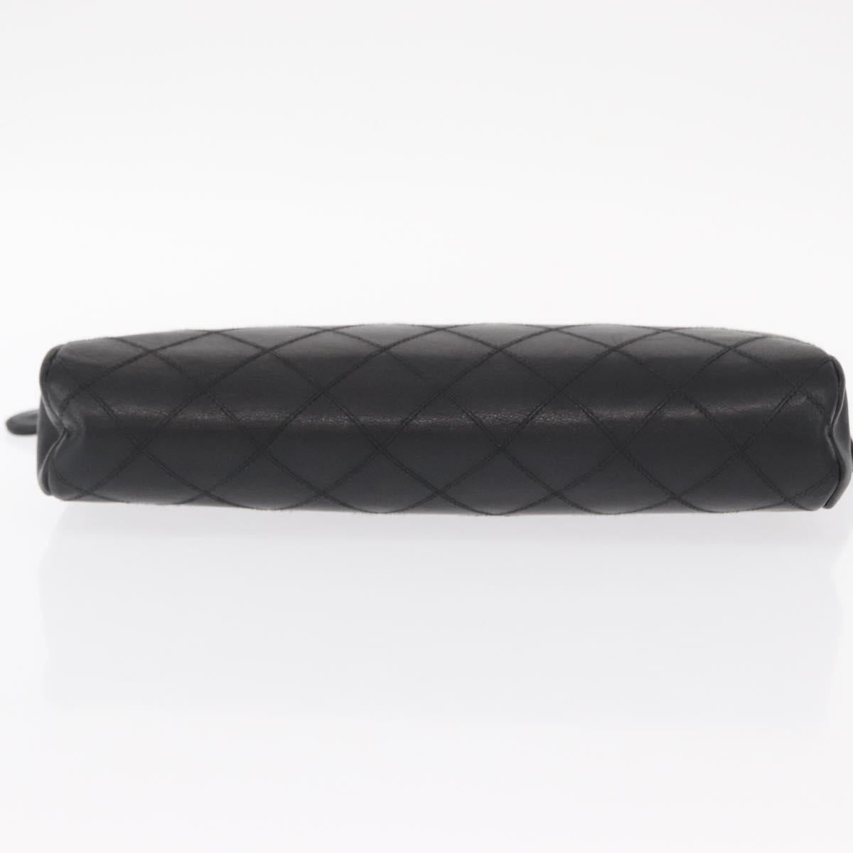 Chanel Black Leather Clutch