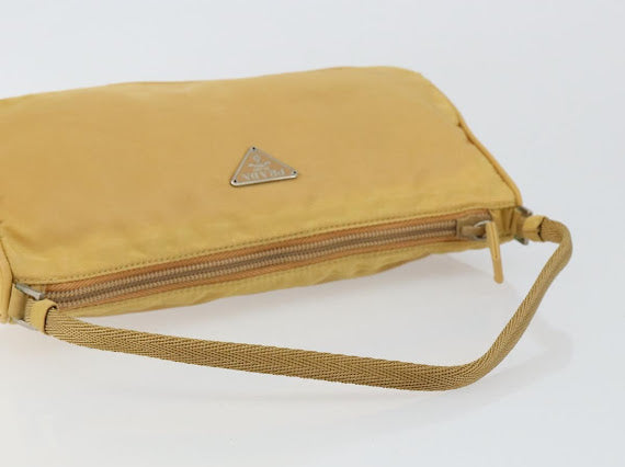 Prada Yellow Nylon Pochette