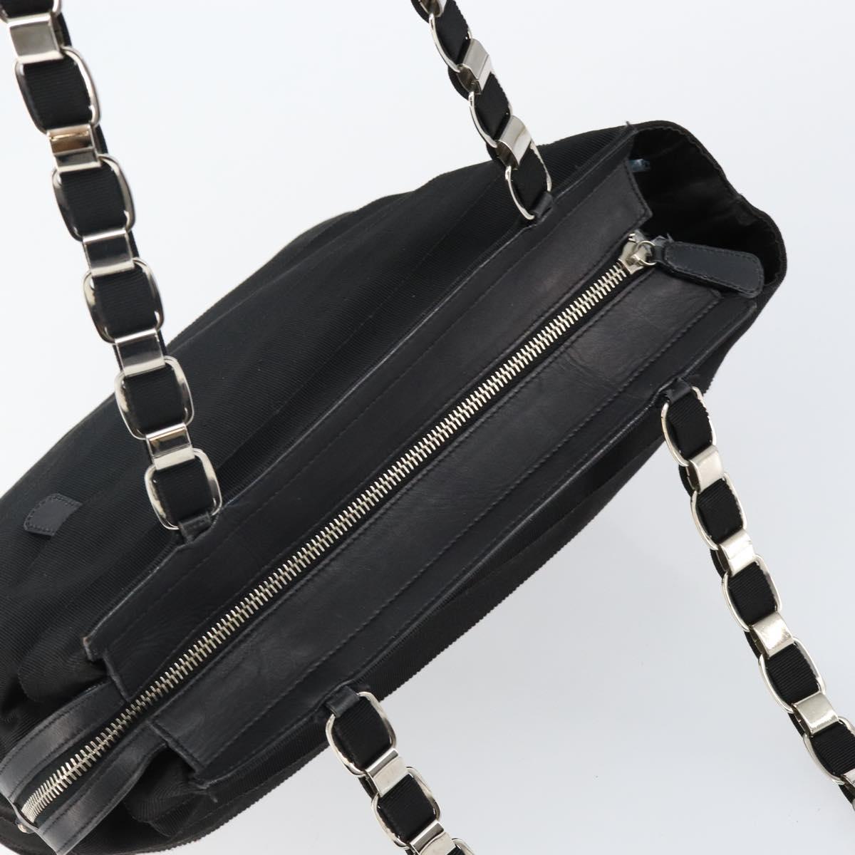 Ferragamo Black Chain Tote
