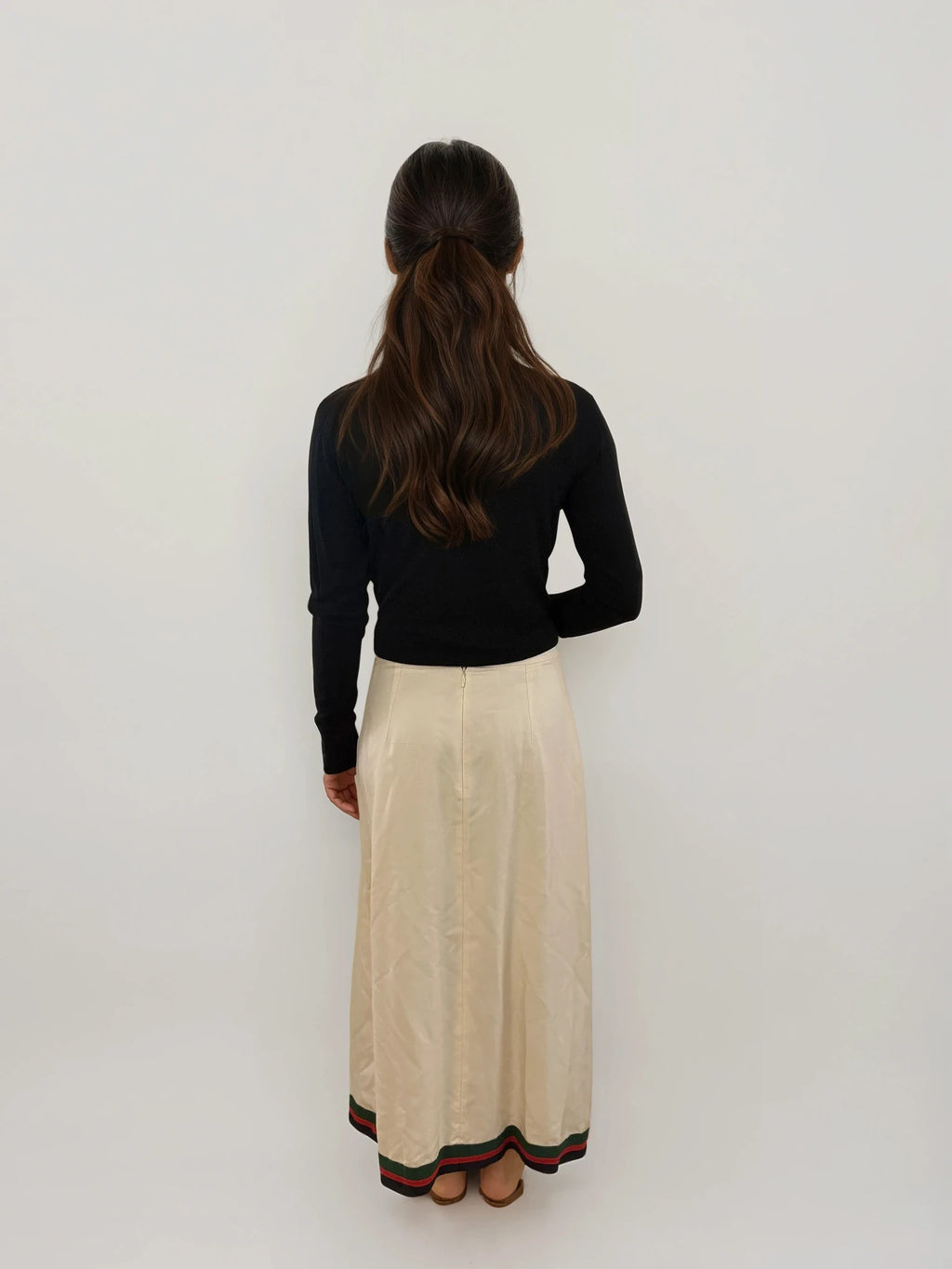 Gucci Silk Midi Skirt