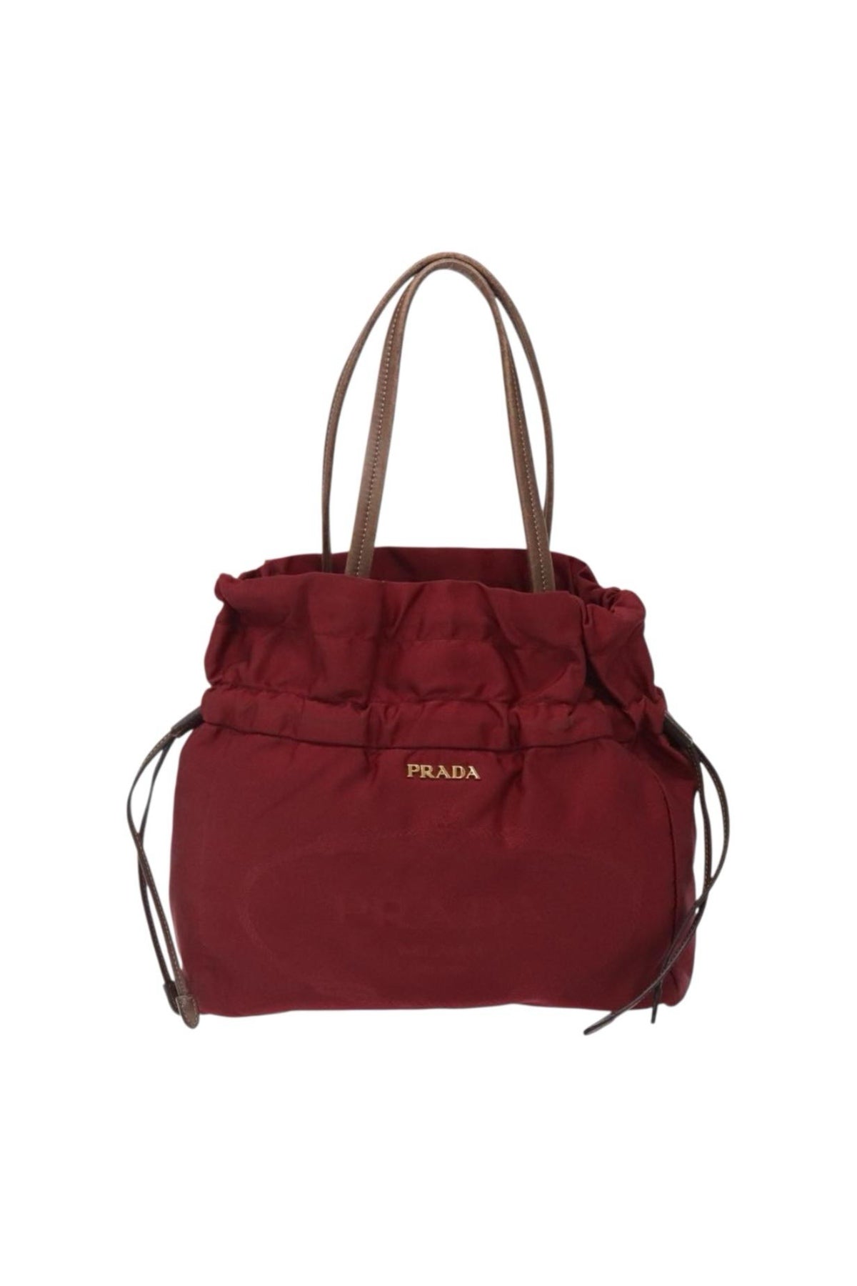 Prada Red Drawstring Handbag