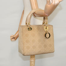 Load image into Gallery viewer, Lady Dior Nylon Beige Handbag
