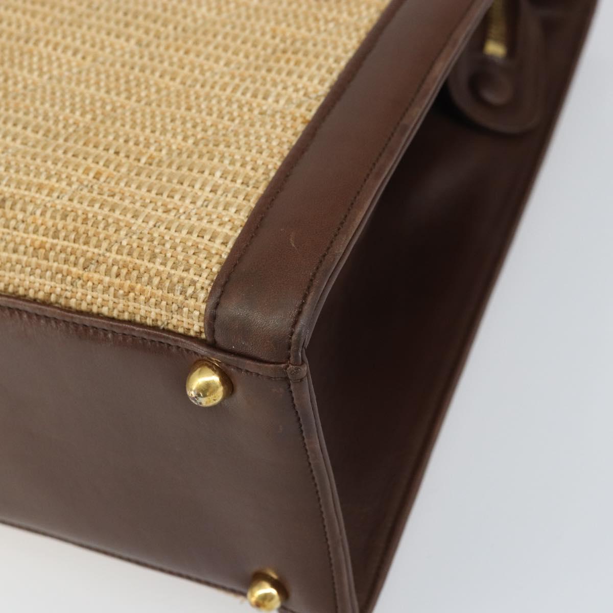 Chanel Raffia and Leather Handbag