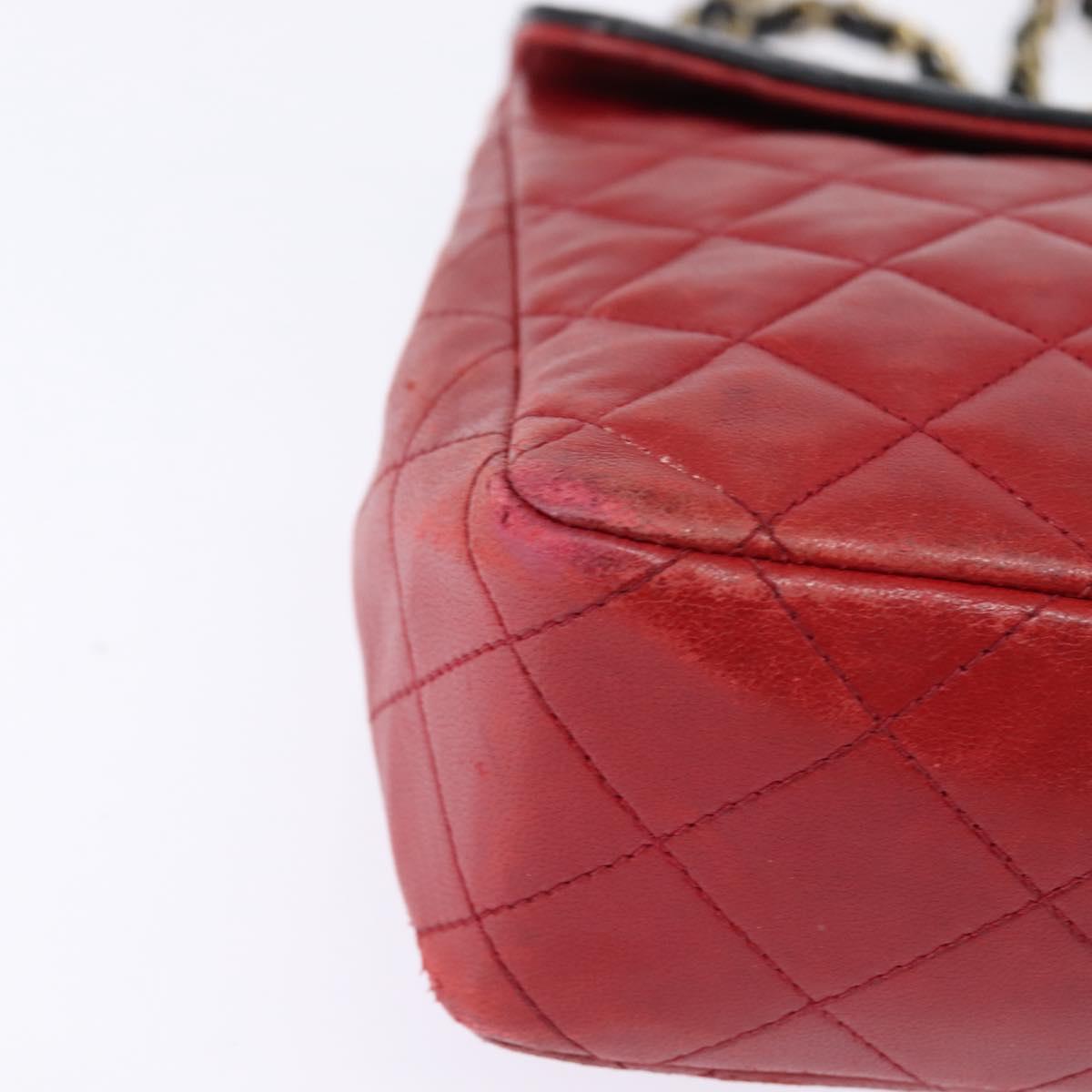 Chanel red and navy crossbody