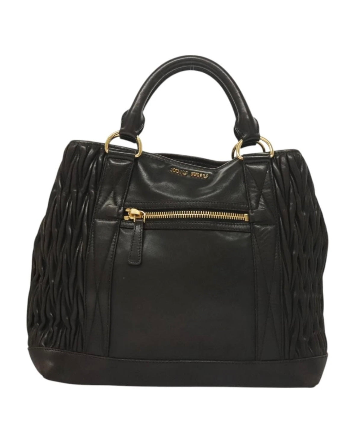 Miu Miu Black Leather Tote