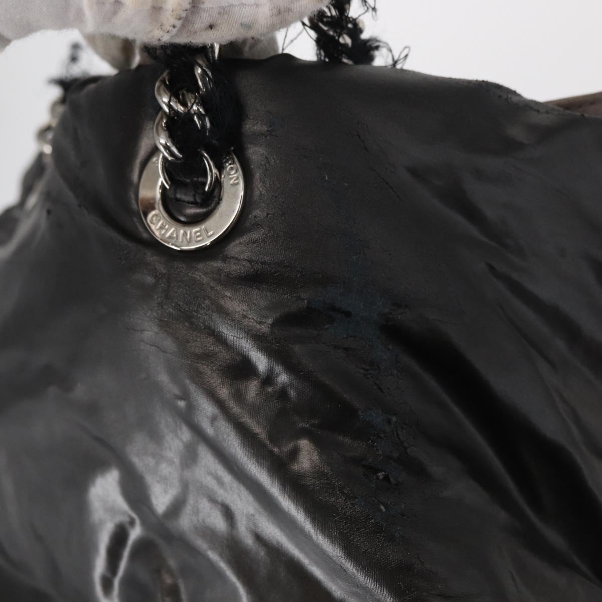 Chanel Black Logo Pillow Tote