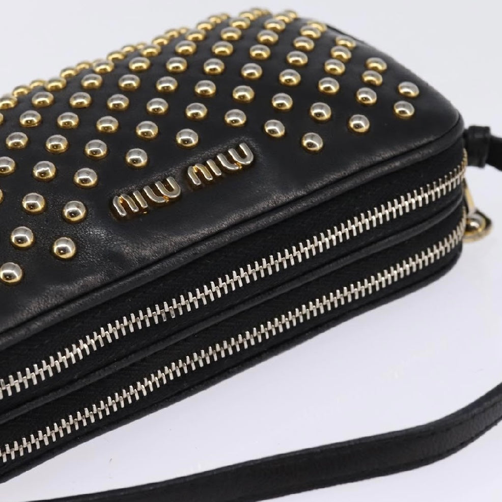 Miu Miu Black Studded Handbag