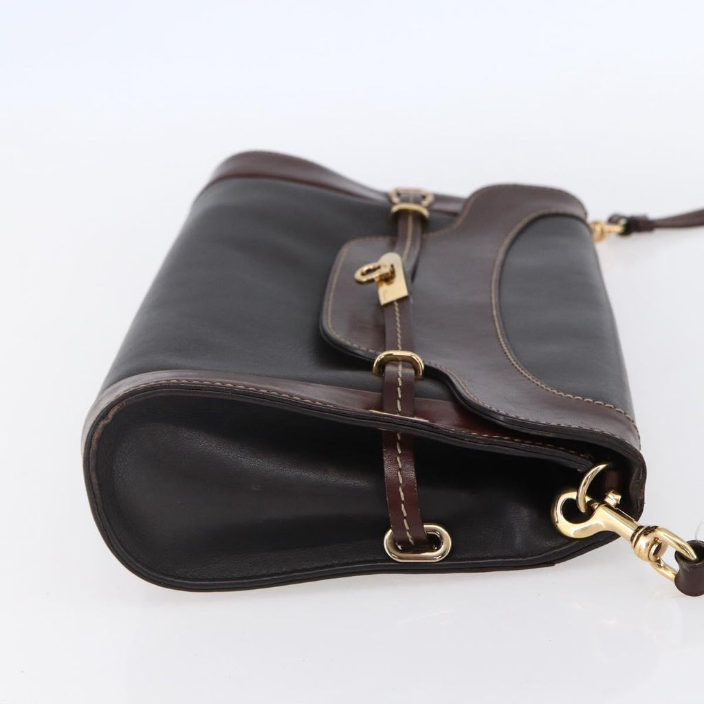 Ferragamo Black and Brown Crossbody
