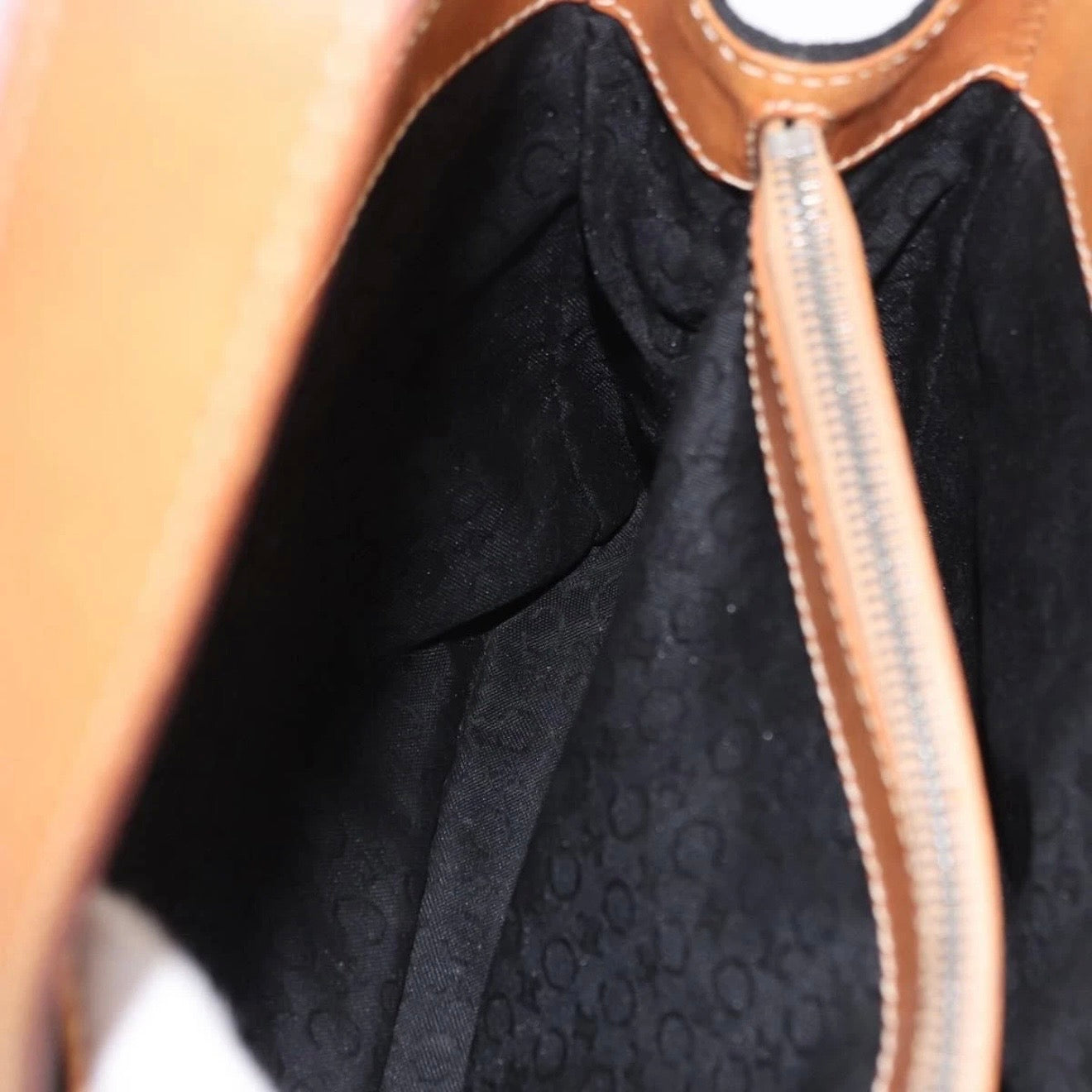 Celine Black Monogram Suede Handbag