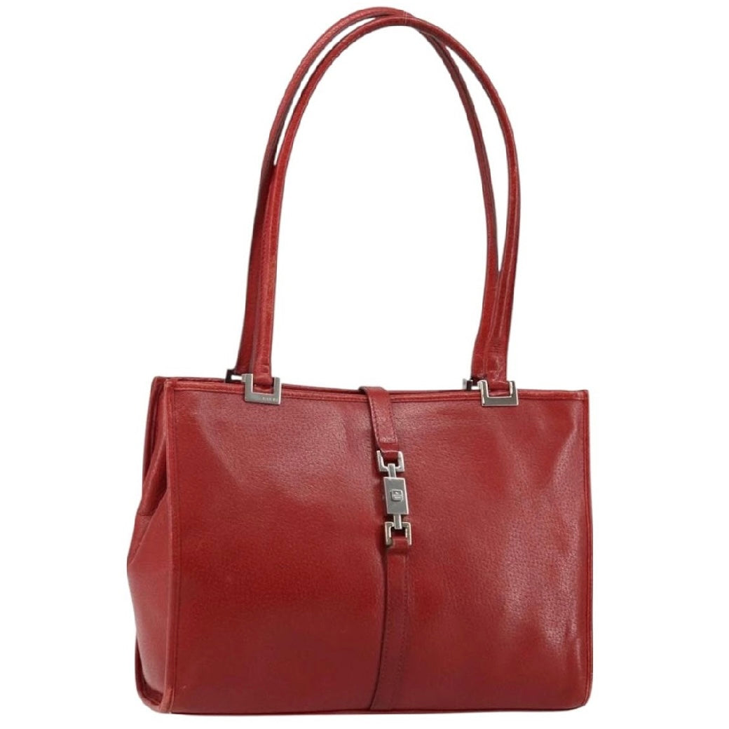 Gucci Red Leather Jackie Bag