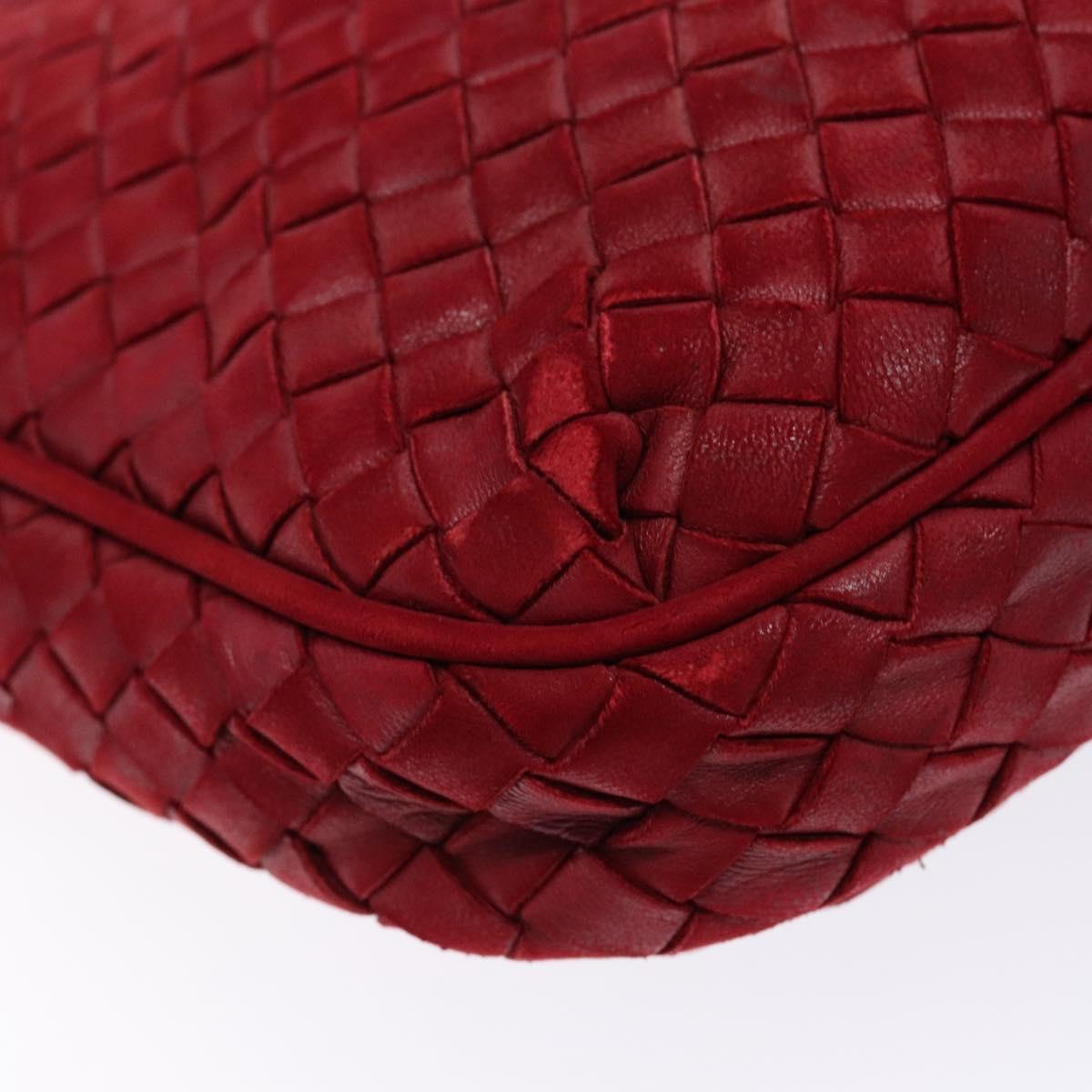Bottega Veneta Red Intrecciato Crossbody
