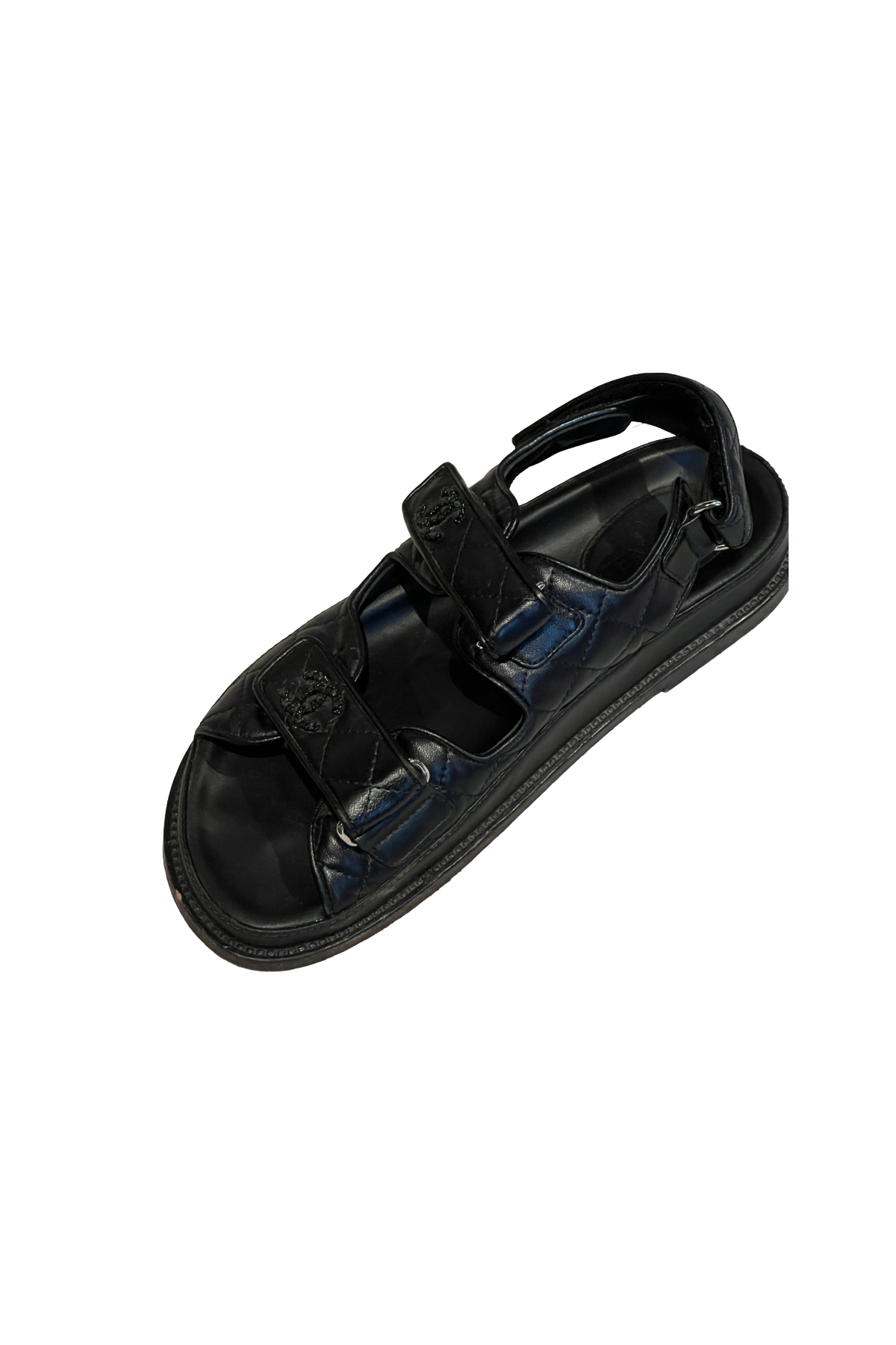 Chanel Black Birkenstock Sandals